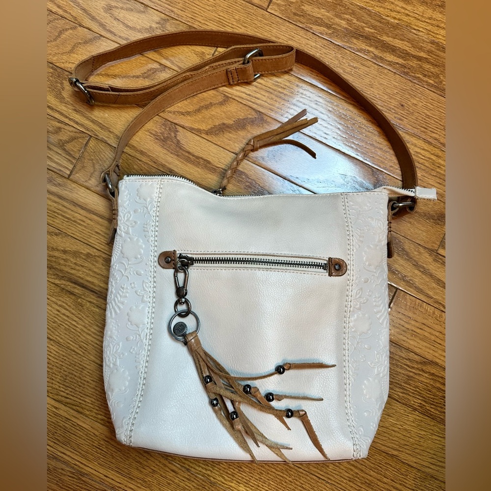 Gorgeous Stone / Cream Crossbody Bag by The Sak - Picture 3 of 15